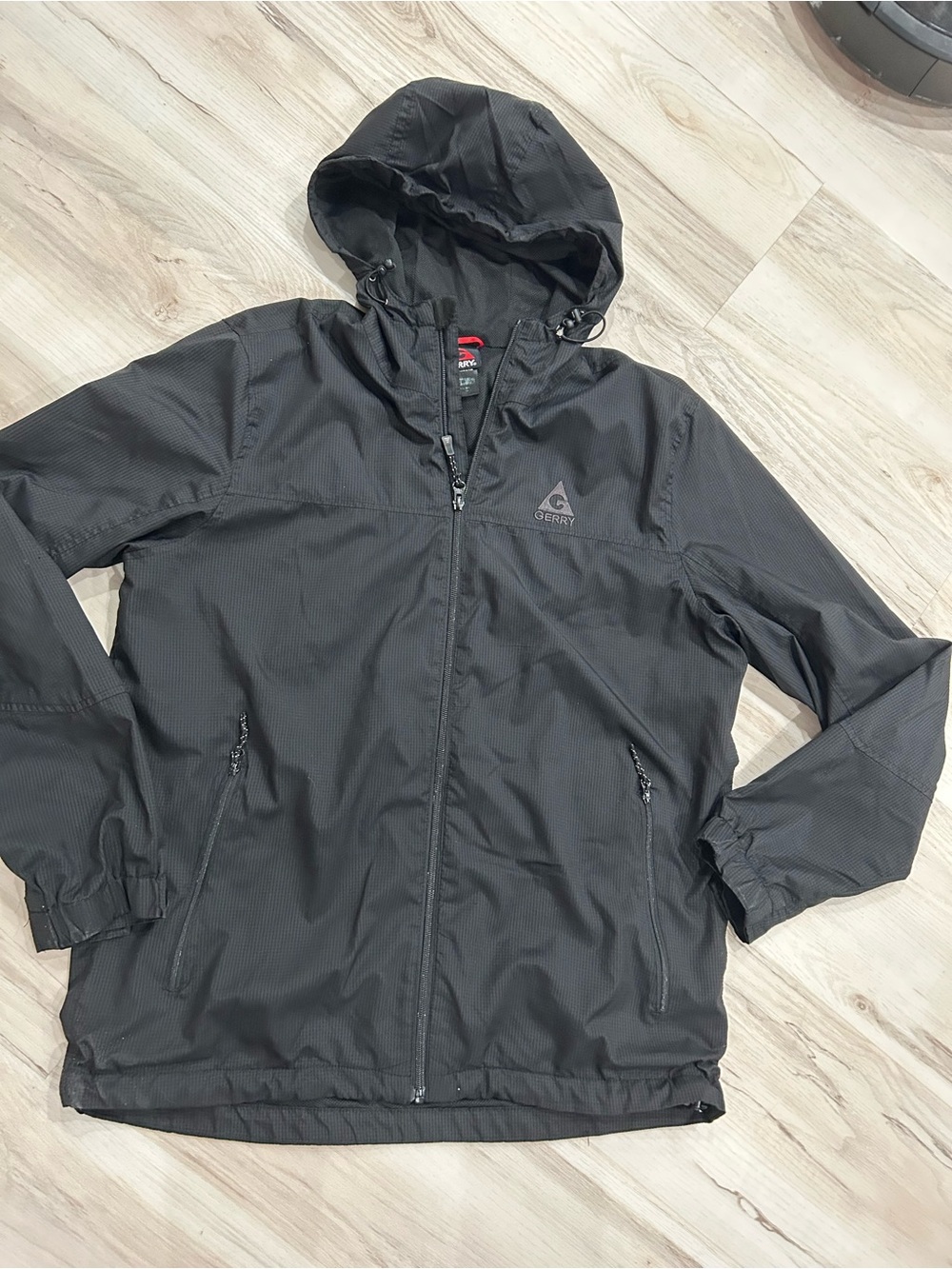 Gerry Weber Men's Hooded Black Windbreaker Jacket